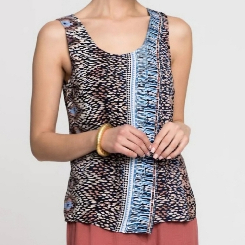 Nic+Zoe  Casa Blanca Printed Tank top